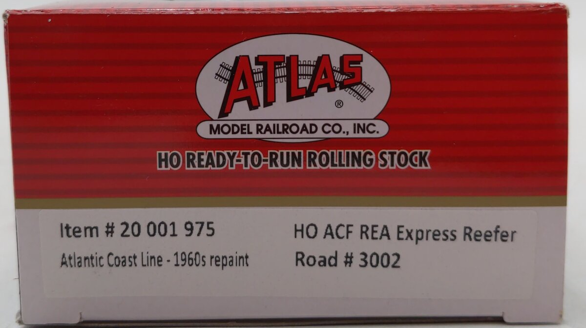 Atlas 20001975 HO Atlantic Coast Line REA Steel Express Reefer #3002