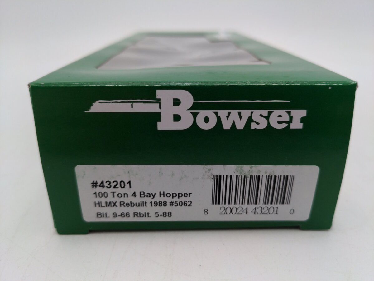 Bowser 43201 HO HLMX Executive Line 100-Ton 3-Bay Hopper Ready to Run #5062
