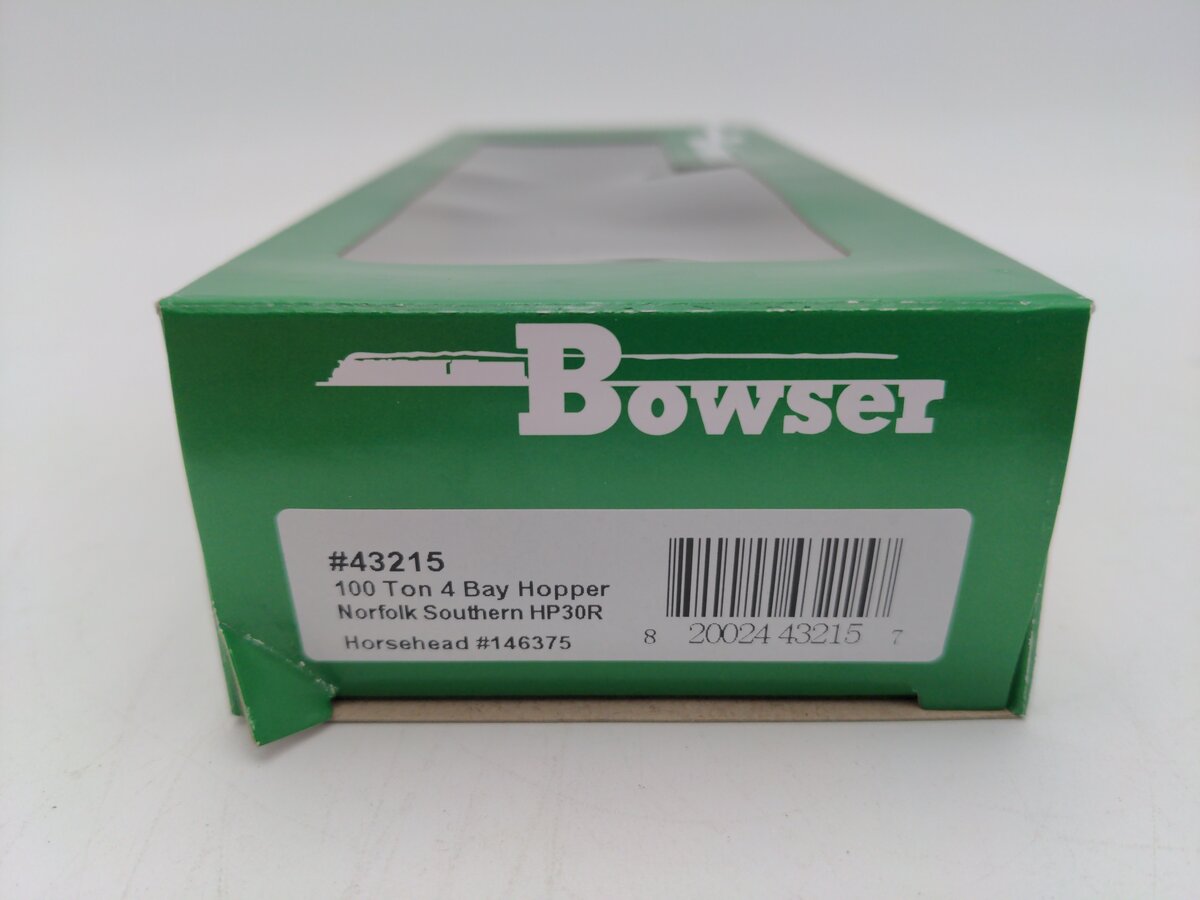 Bowser 43215 HO Norfolk Southern Executive Line 100-Ton 3-Bay Hopper RTR #146375