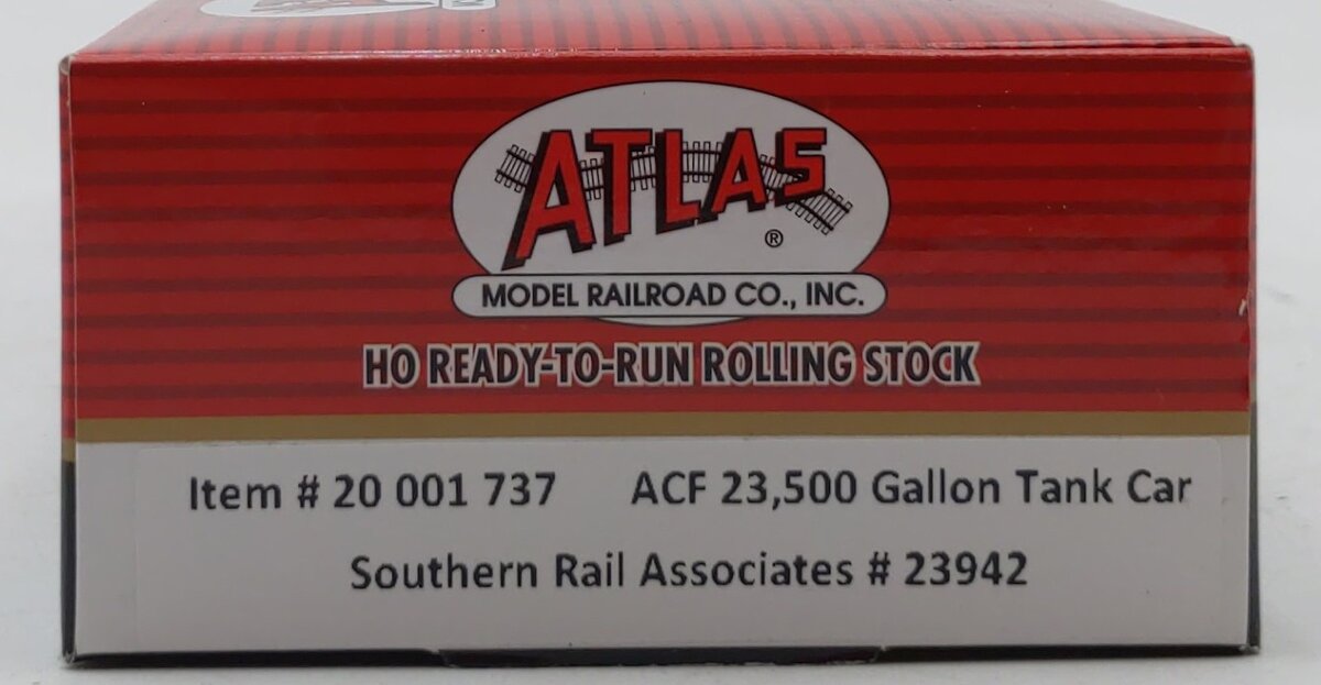 Atlas 20001737 HO Southern Rail Associates 23,500g Tank Car #23942