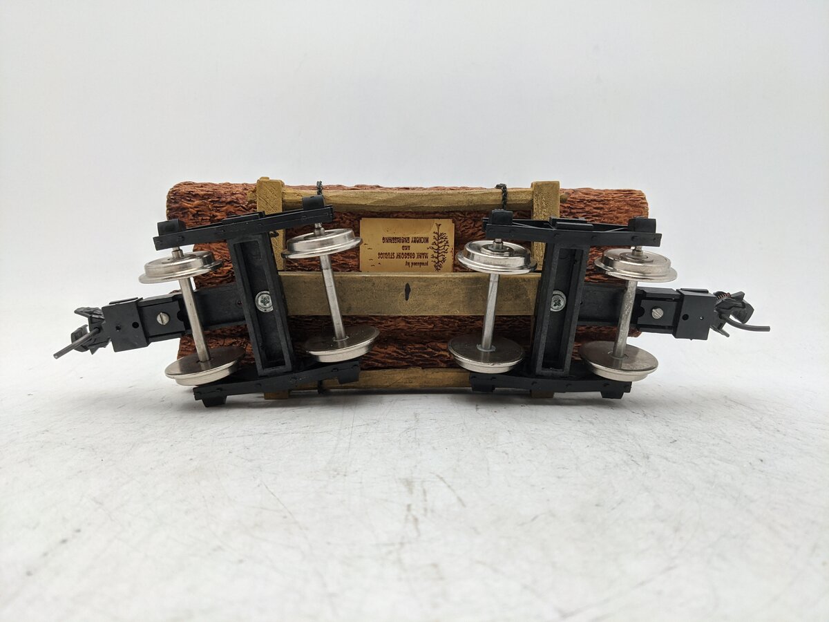 Delton 9201 G Scale Short Log Car - Metal Wheels EX