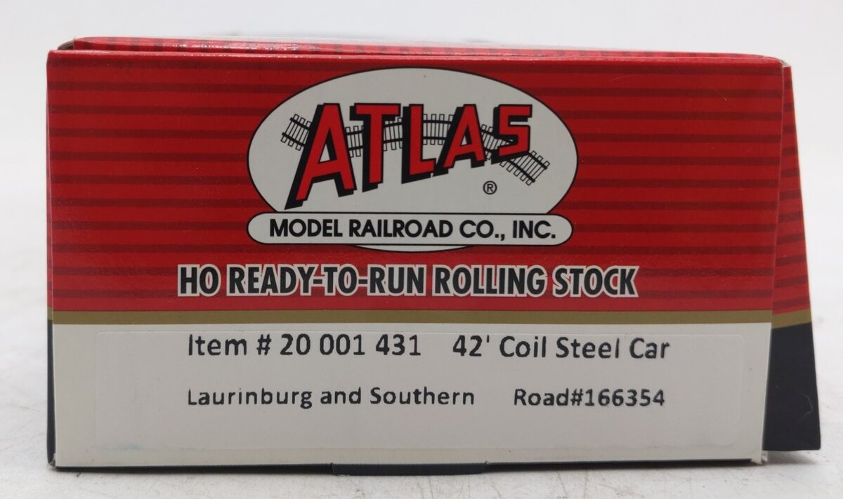 Atlas 20001431 HO Scale LRS 40' Coil Steel Car #166354 LN/Box