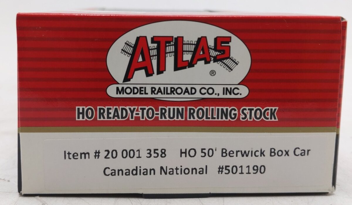 Atlas 20001358 HO Canadian National 50' Berwick Box #501190