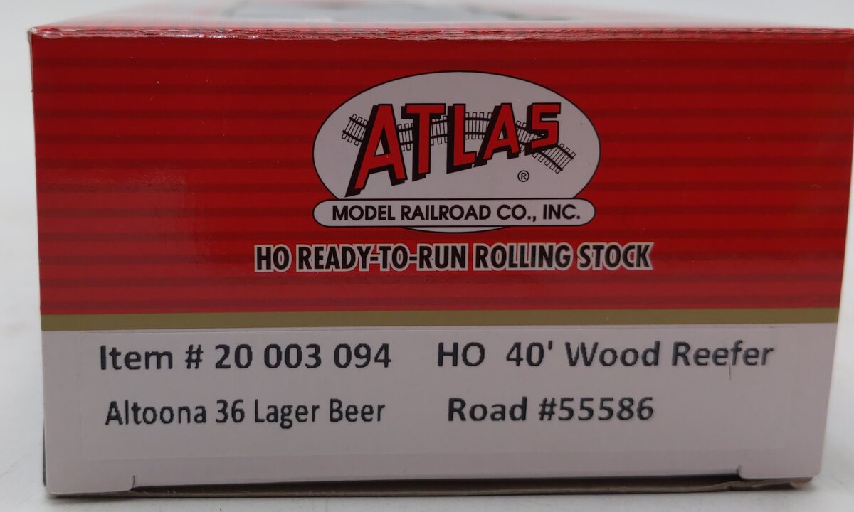 Atlas 20003094 HO Altoona 40' Wood Reefer 36 Lager Beer #55586