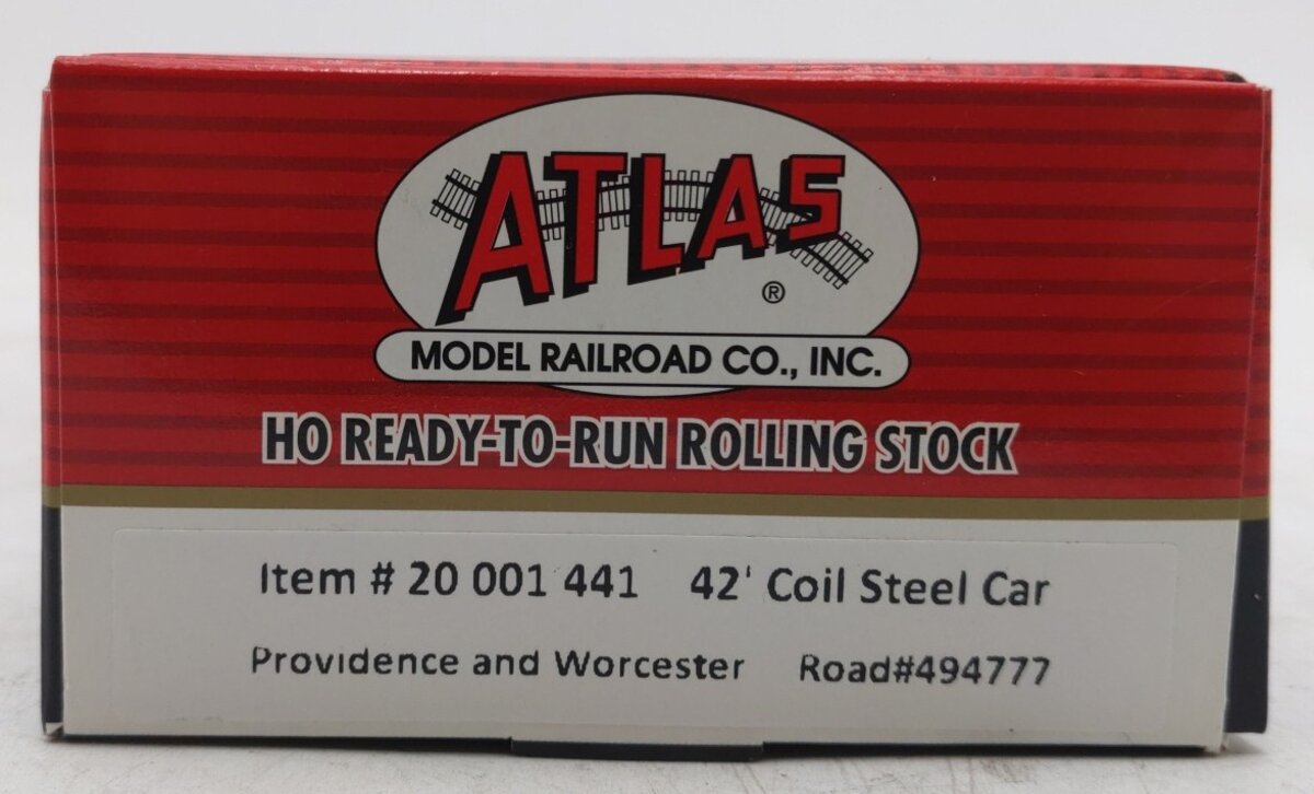 Atlas 20001441 HO Scale Providence & Worcester 40' Coil Steel Car #494777