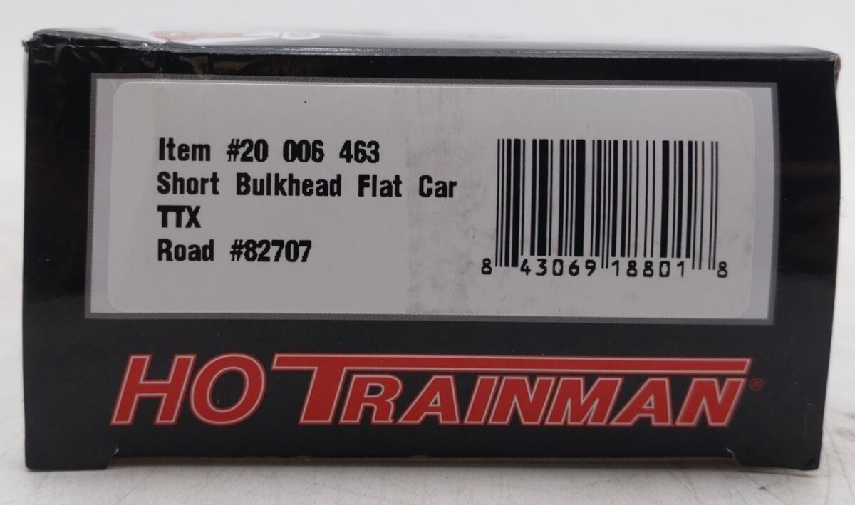 Atlas 20006463 HO TTX Short Bulkhead Flat Car #82707