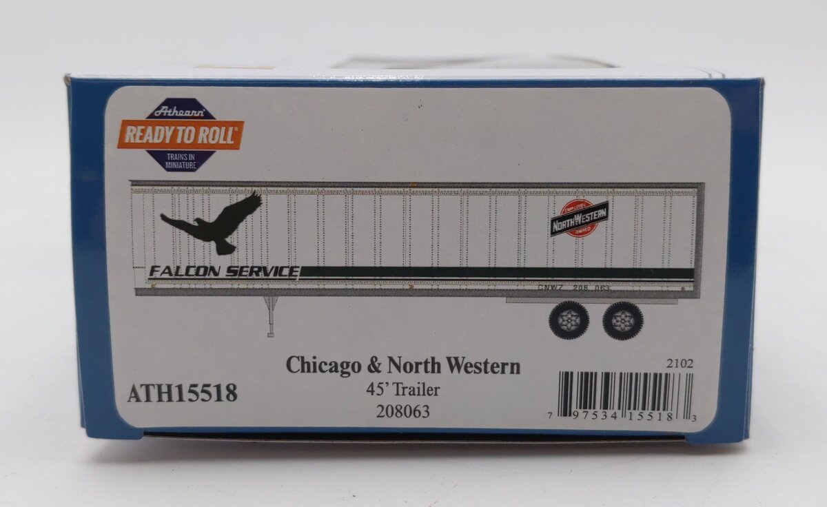 Athearn 15518 HO CNWZ 45' Trailer RTR #208063