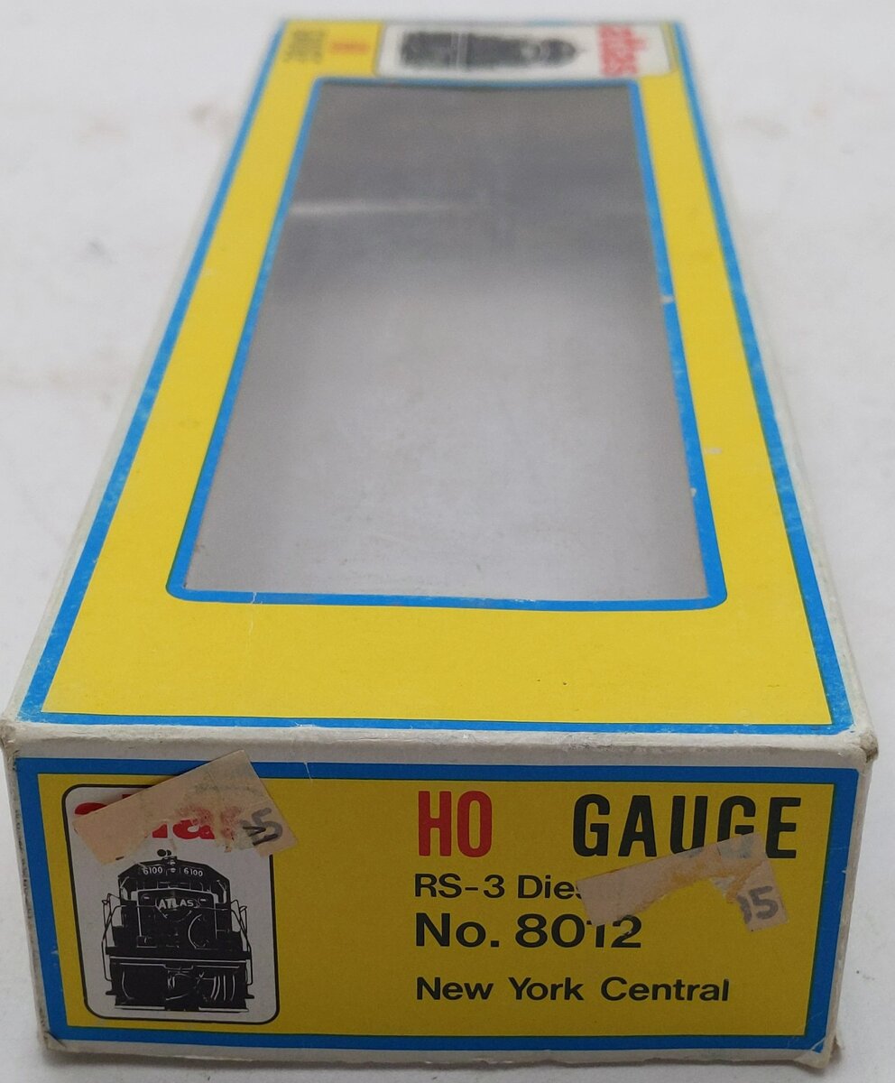 Atlas 8012 HO New York Central RS-3 Diesel Locomotive #8233 EX/Box