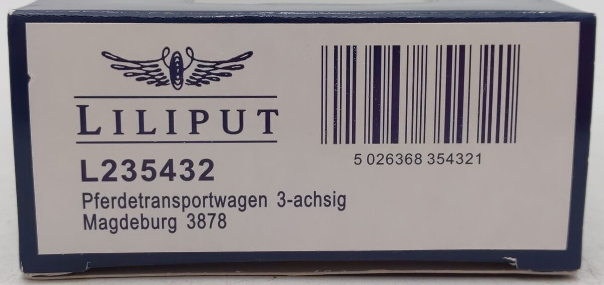 Liliput L235432 HO Scale German Imperial Railway Freight Car #3878 LN/Box
