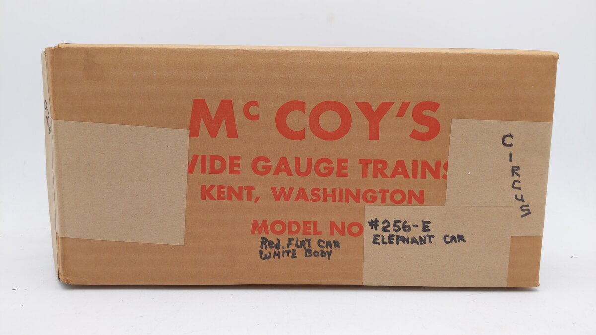 McCoy 256E Standard Gauge TPC Circus "Tiny and Boo" Animal Car EX/Box