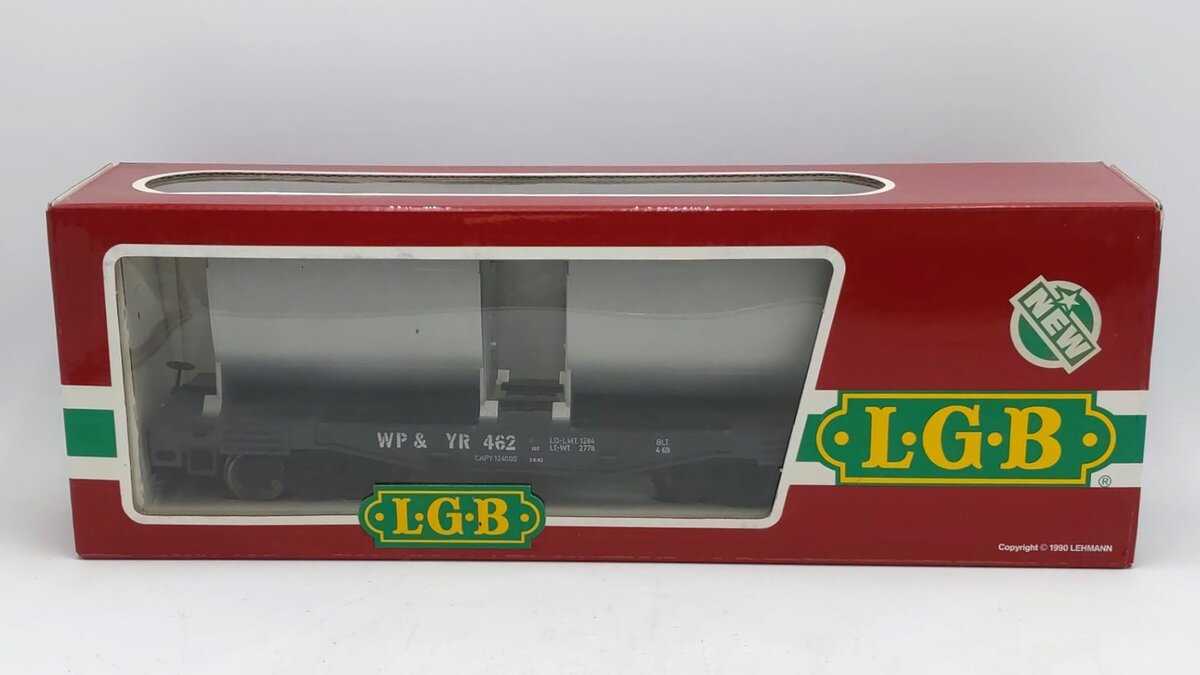 LGB 4086 G Scale White Pass & Yukon Forney Flatcar w/Ore