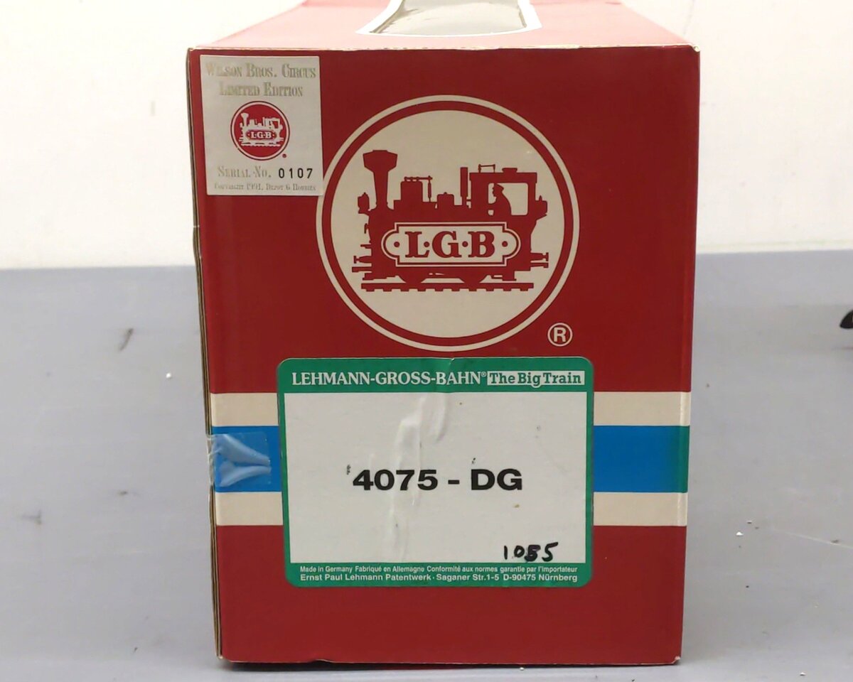 LGB 4075-DG G Scale Wilson Bros. Circus Caboose #28 LN/Box