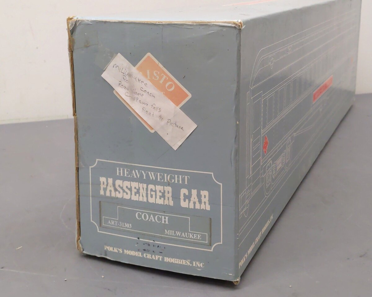 Aristo-Craft 31303 G Scale Milwaukee Heavyweight Passenger Car #1303 EX/Box