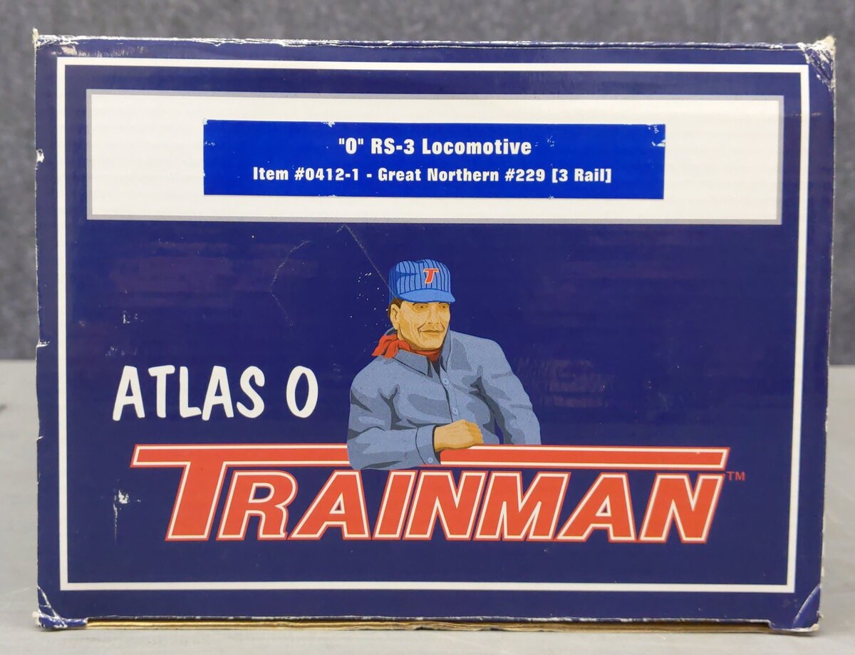 Atlas 0412-1 O Great Northern RS-3 Diesel Locomotive #229 - 3-Rail LN/Box