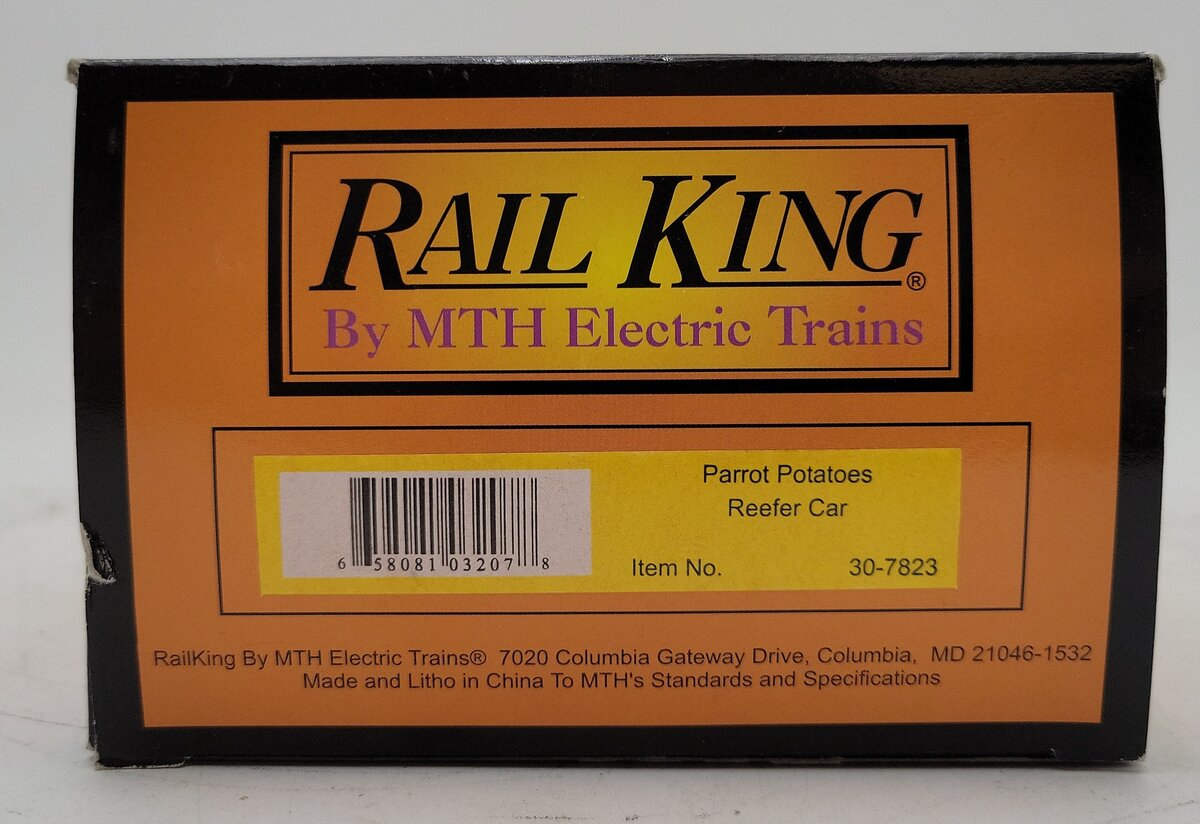 MTH 30-7823 O Gauge Mac Acquisitions Parrot Potatoes Reefer #3300 LN/Box