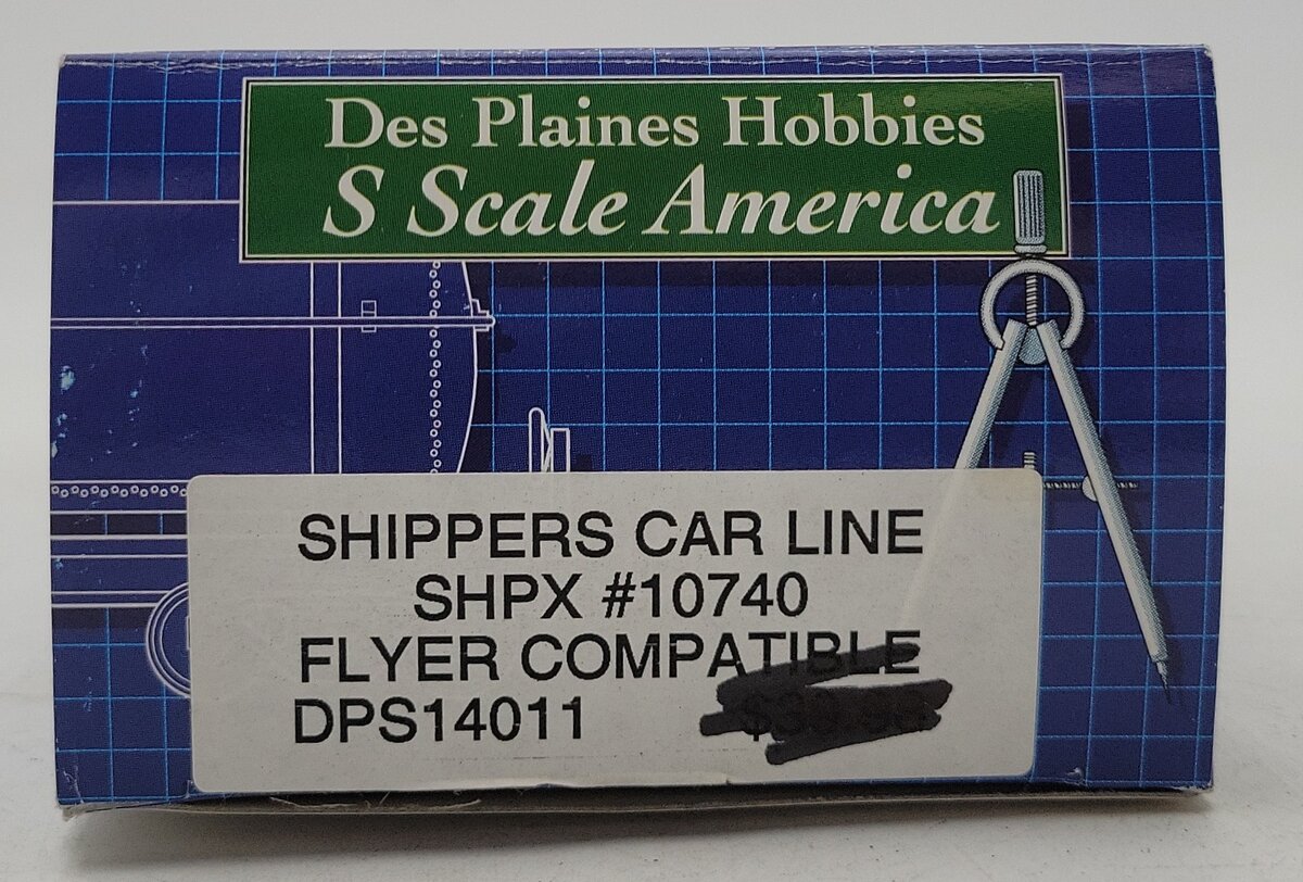 Des Plaines Hobbies DPS14011 S Scale Shippers Car Line Tank Car #10740 LN/Box