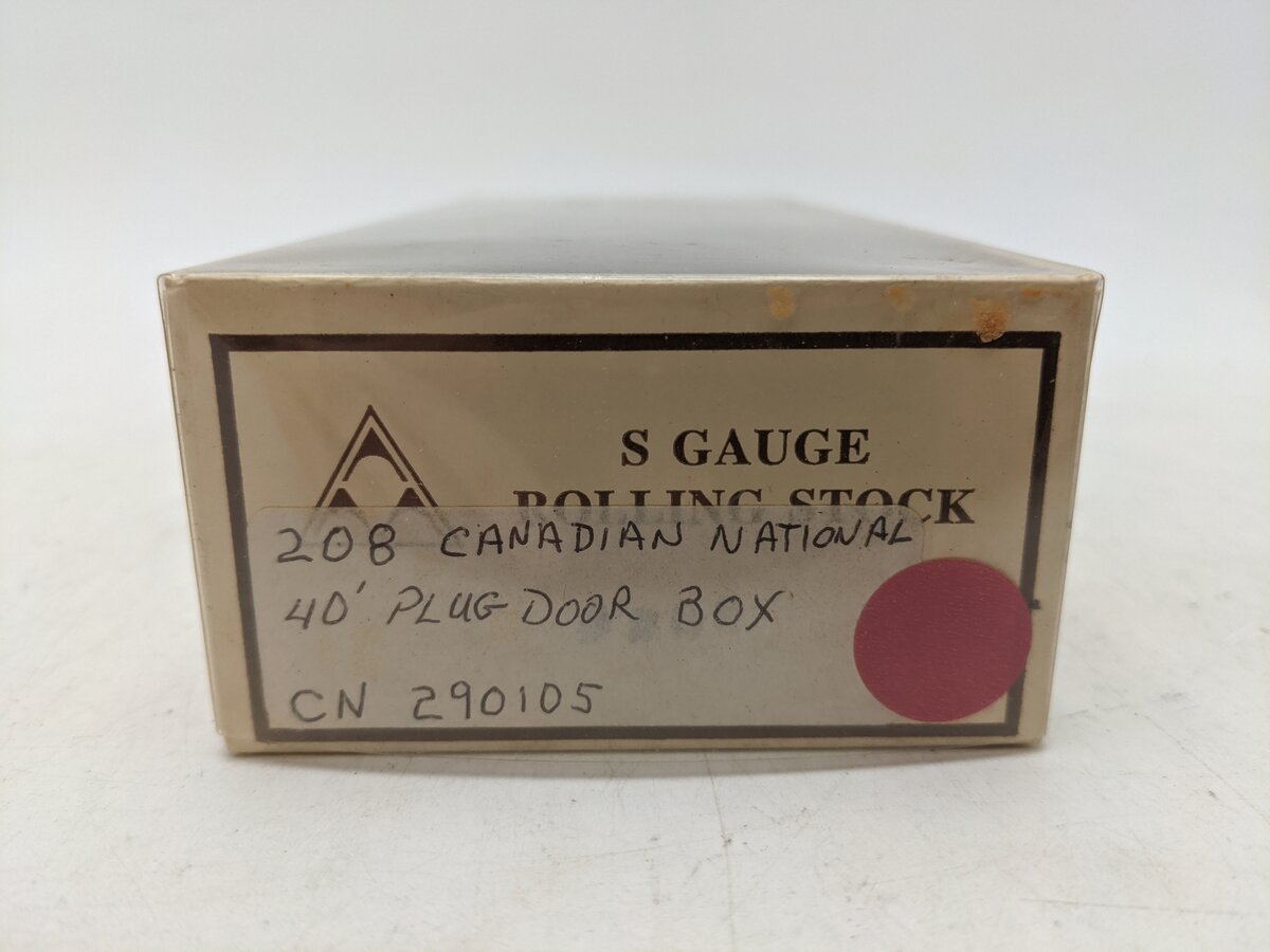 American Models 208 S Gauge Canadian National Boxcar #290105-Scale EX/Box