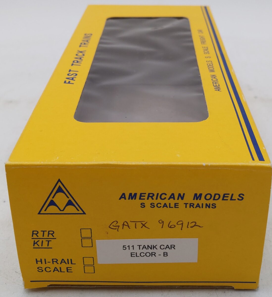 American Models 511 S Gauge Elcor Tank Car #96912 LN/Box