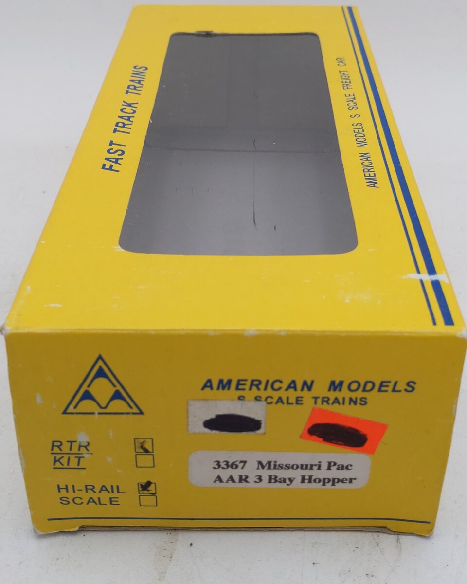 American Models 3367 S Scale Missouri Pacific AAR 3 Bay Hopper #57012 LN/Box