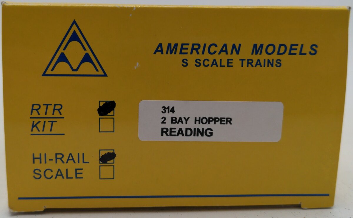 American Models 3214 S Gauge Reading Hopper #80538 EX/Box