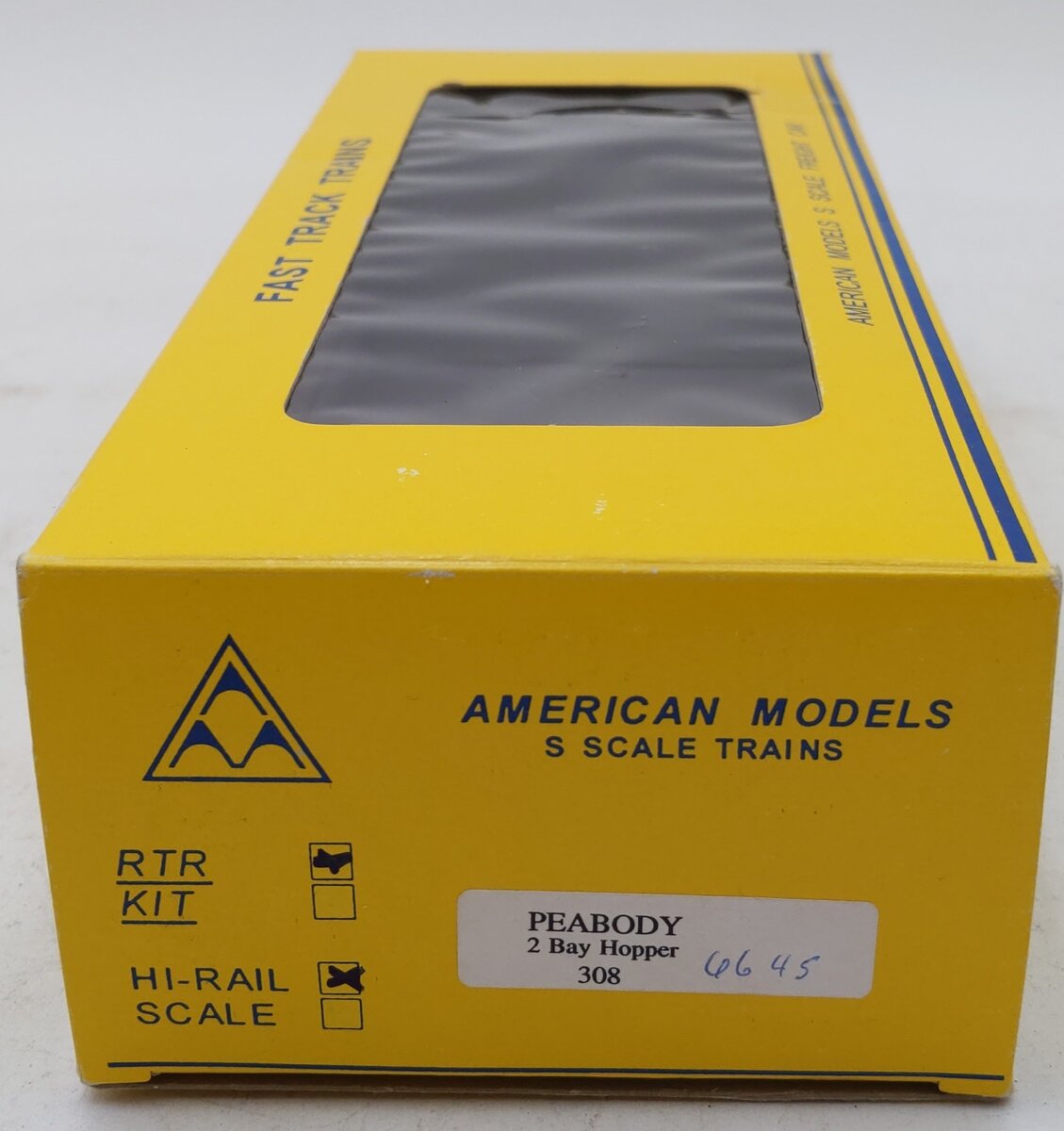 American Models 308 S Gauge Peabody 2-Bay Hopper AM #6645 LN/Box