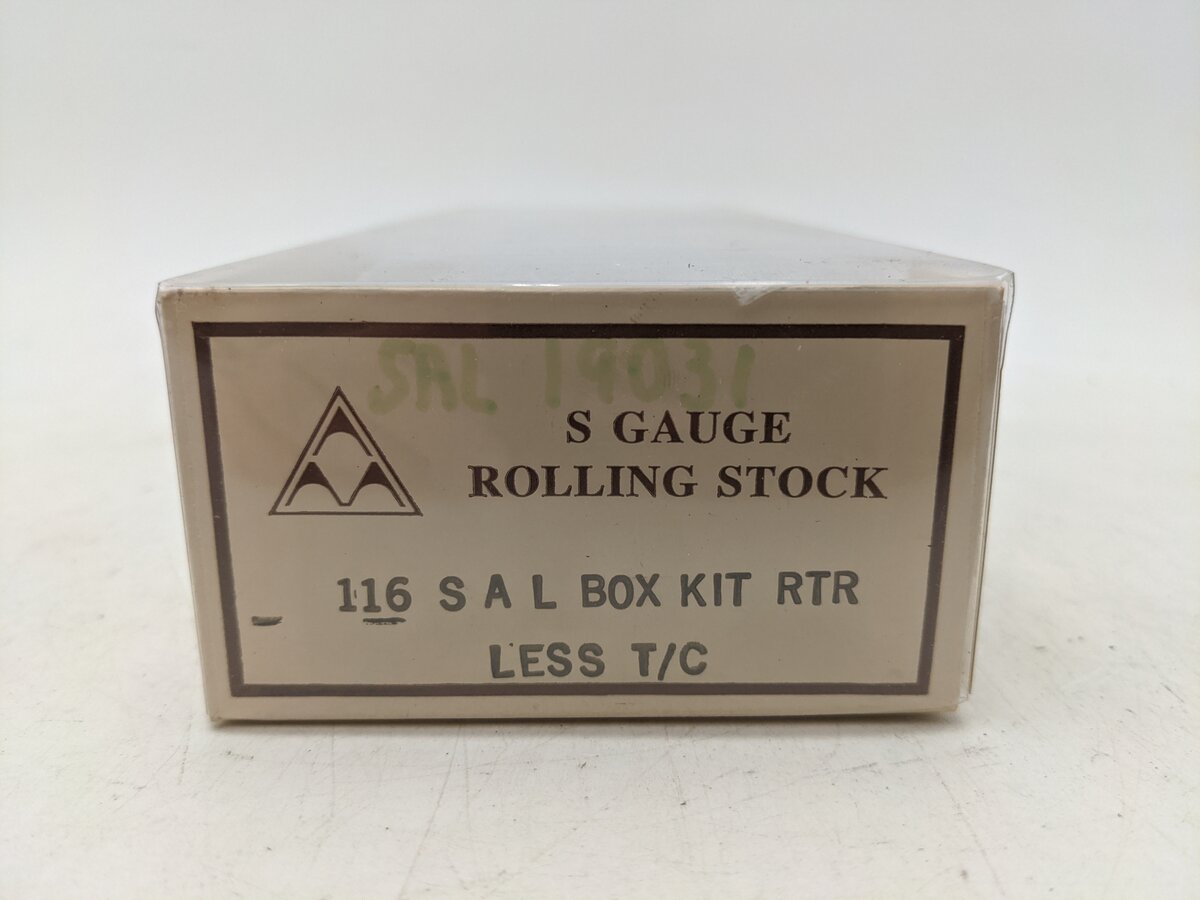 American Models 116 S Gauge Seaboard Air Line Boxcar- Scale EX/Box