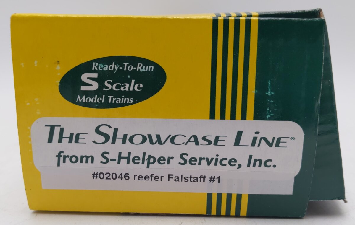 S-Helper 02046 S Gauge Falstaff 4-0' Wooden Billboard Reefer #1437 EX/Box