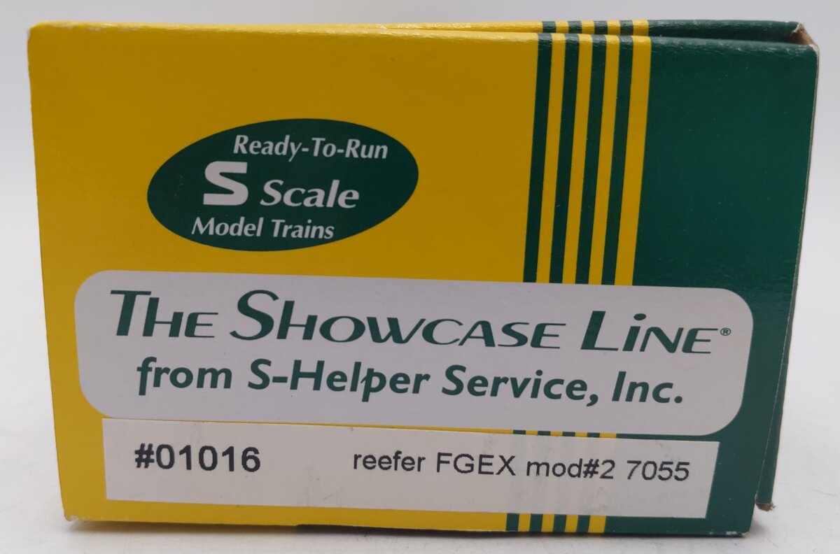 S-Helper 01016 S Gauge Fruit Growers Express FDEX Reefer Car #7055 VG/Box