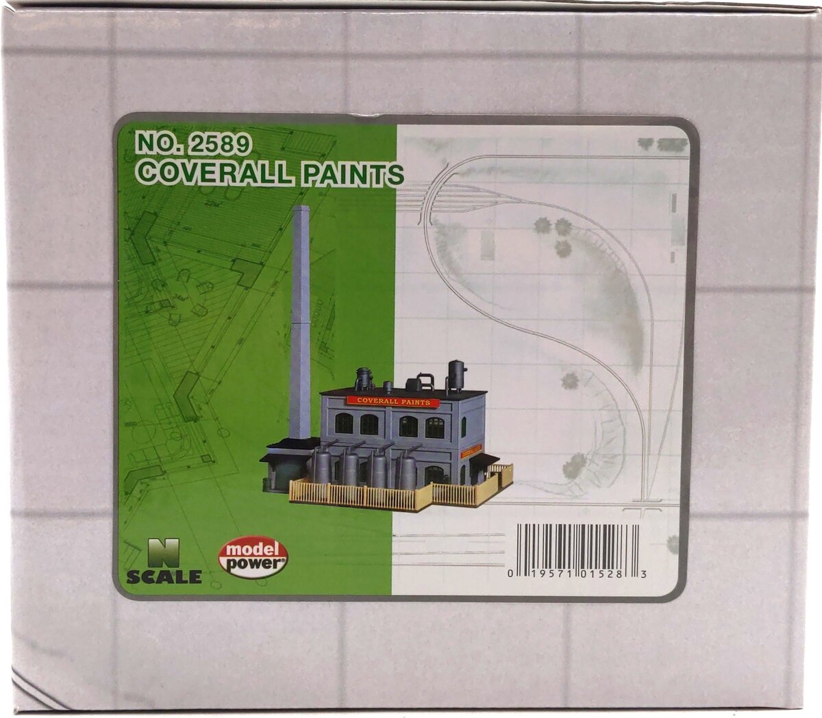 Model Power 2589 N Coverall Paints Built Up Lighted LN/Box