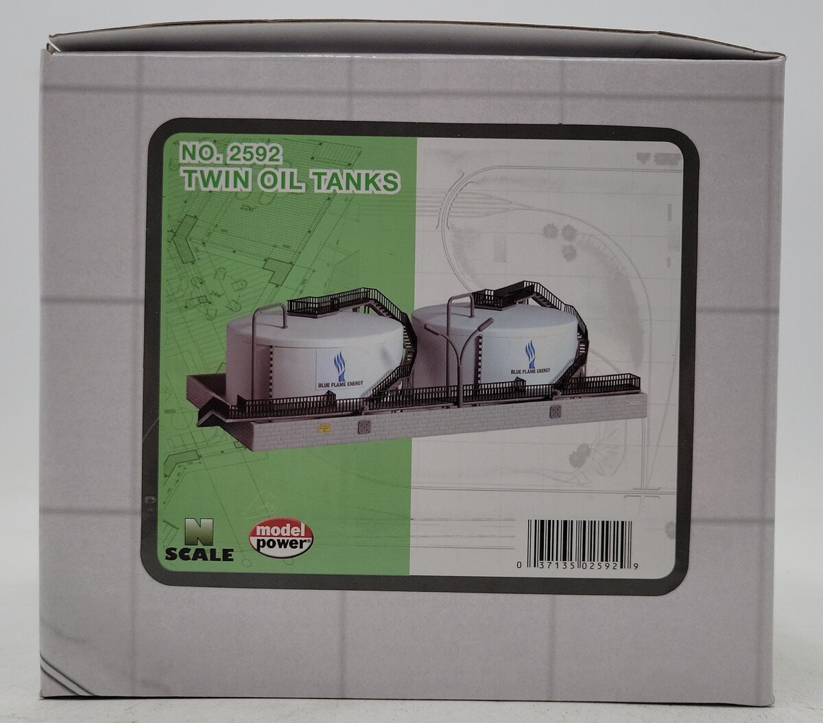 Model Power 2592 N Twin Oil Tanks Built Up EX/Box