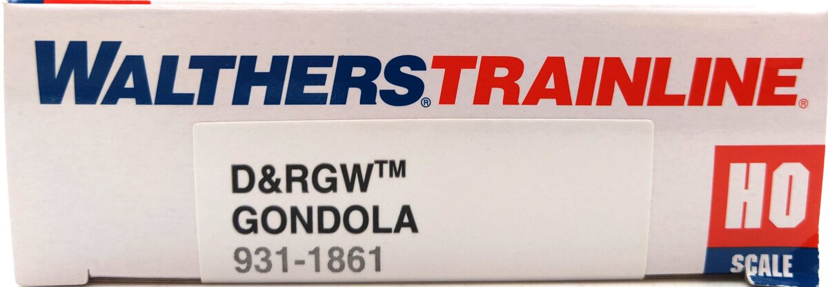 Walthers 931-1861 HO Denver & Rio Grande Western Gondola #56279