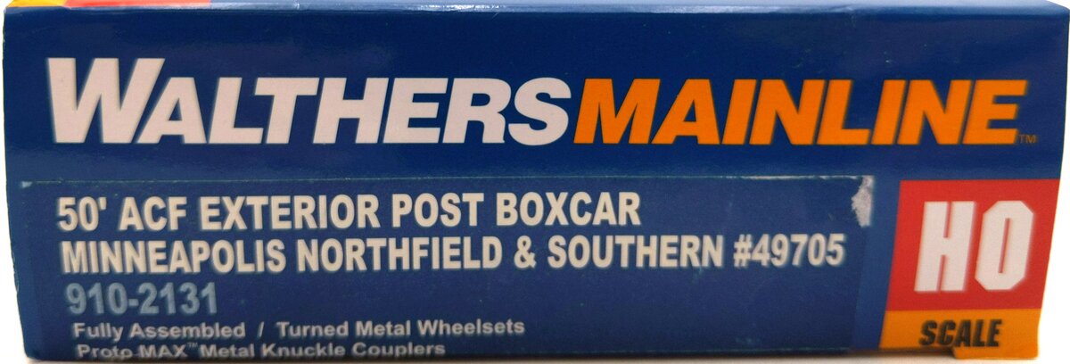 Walthers 910-2131 HO Minneapolis,Northfield & Southern 50' ACF Exterior #49705