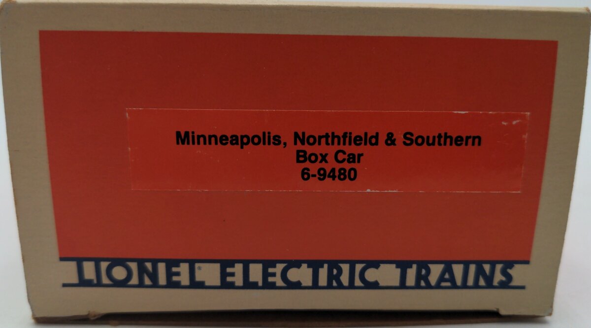 Lionel 6-9480 O Gauge Minneapolis, Northfield, & Southern Box Car #9480 EX/Box