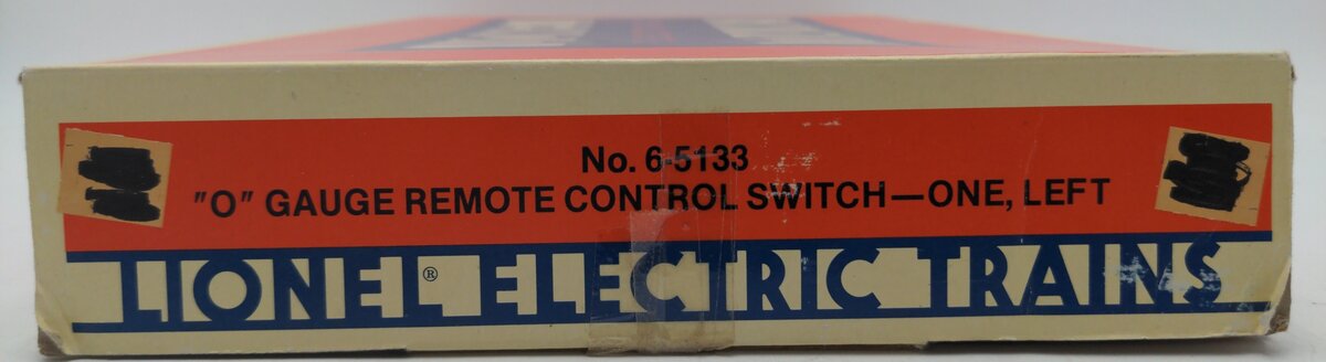 Lionel 6-5133 O Left Hand Remote Control Switch Turnout EX/Box