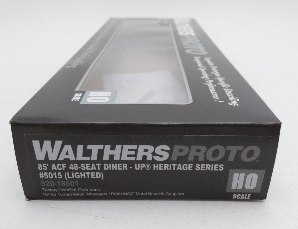 Walthers 920-18601 HO Union Pacific Early Lighted 85' ACF 48-Seat Diner #5015