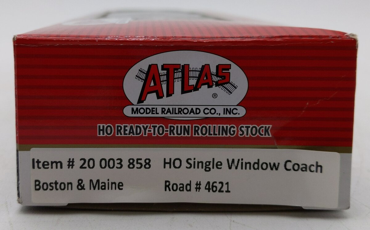 Atlas 20003858 HO Boston & Maine Single Window Coach Car #4621