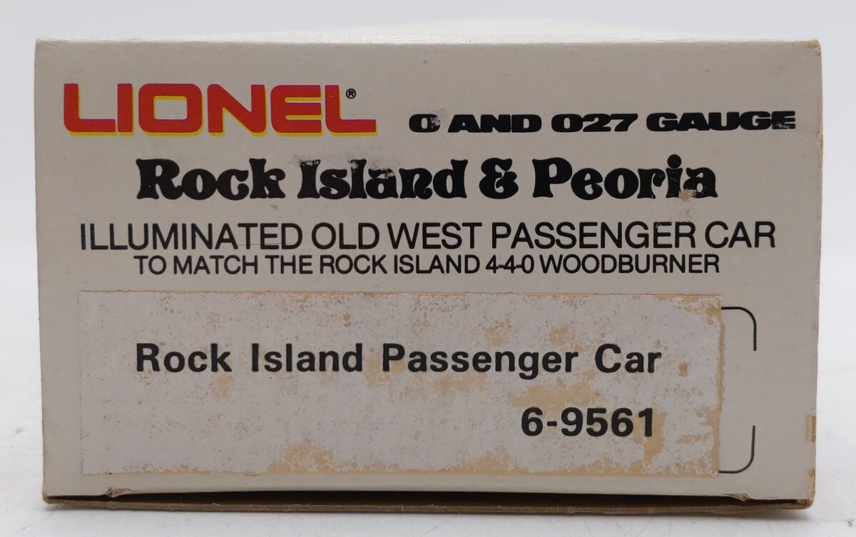 Lionel 6-9561 O Gauge Rock Island & Peoria Passenger Car #9561 VG/Box