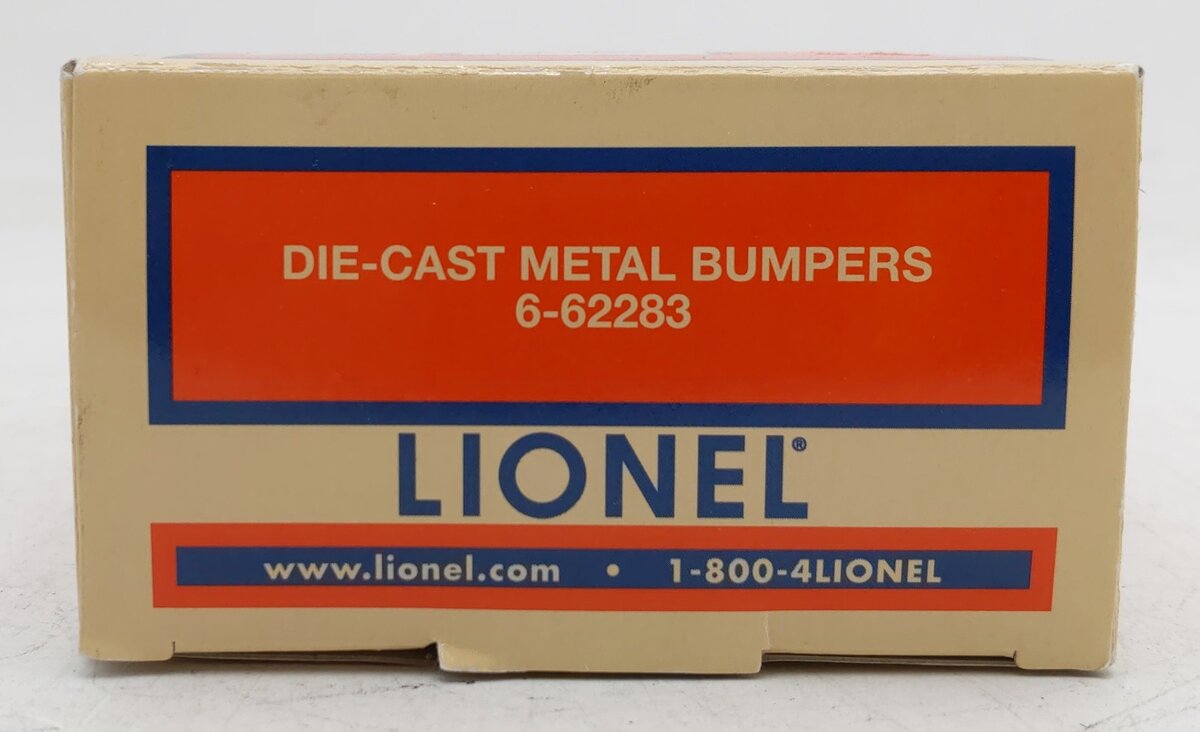 Lionel 6-62283 O and 0-27 Scale Die-Cast Metal Illuminated Bumpers (Box of 2) EX/Box