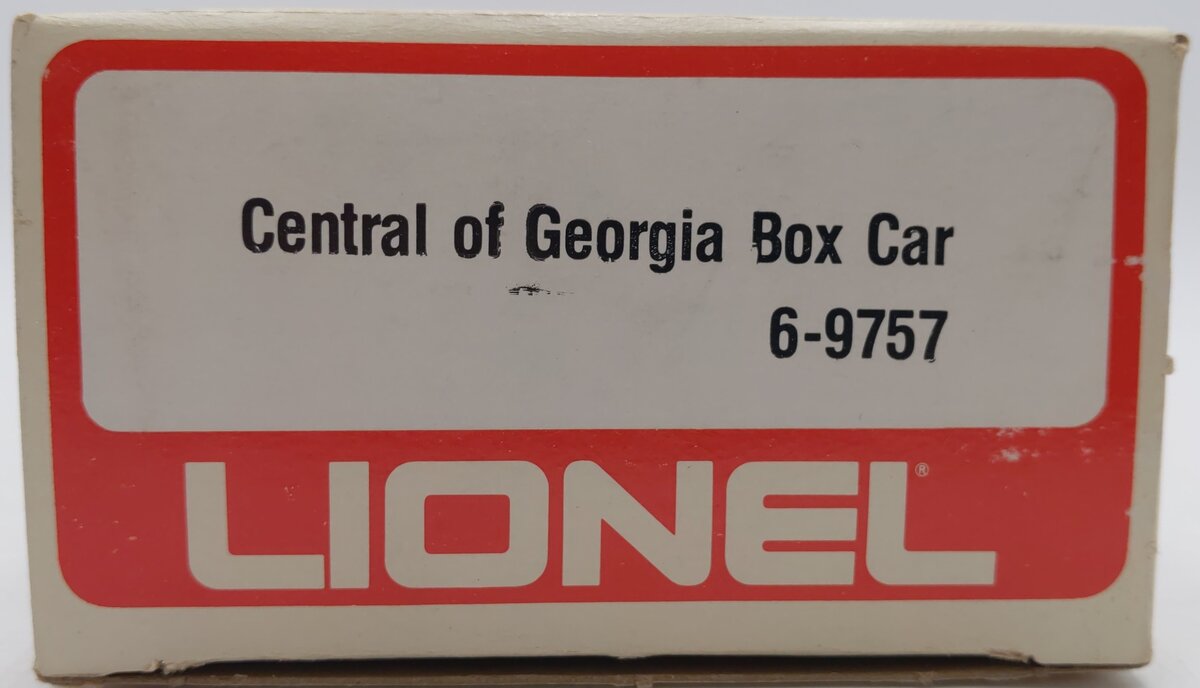 Lionel 6-9757 O Gauge Central of Georgia Boxcar EX/Box