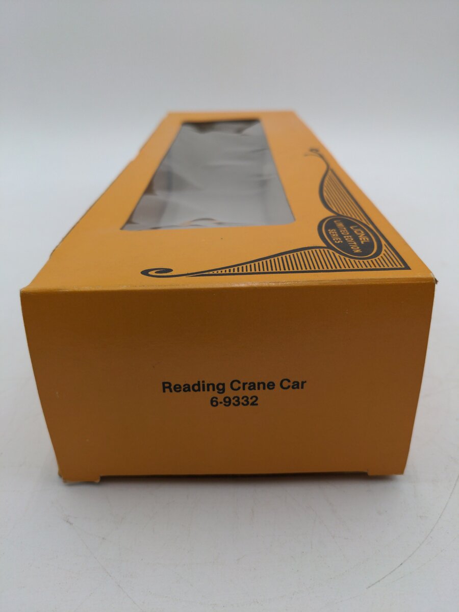 Lionel 6-9332 O Scale Reading 8 Wheel Crane Car EX/Box
