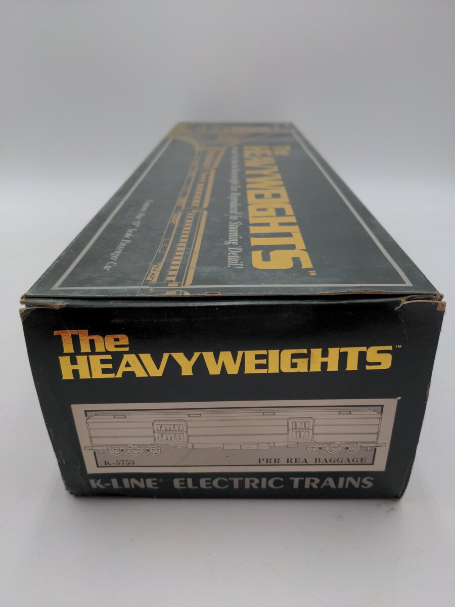 K-Line K-5753 O Gauge Pennsylvania "REA" 18" Heavyweight Baggage Car #5753 VG/Box