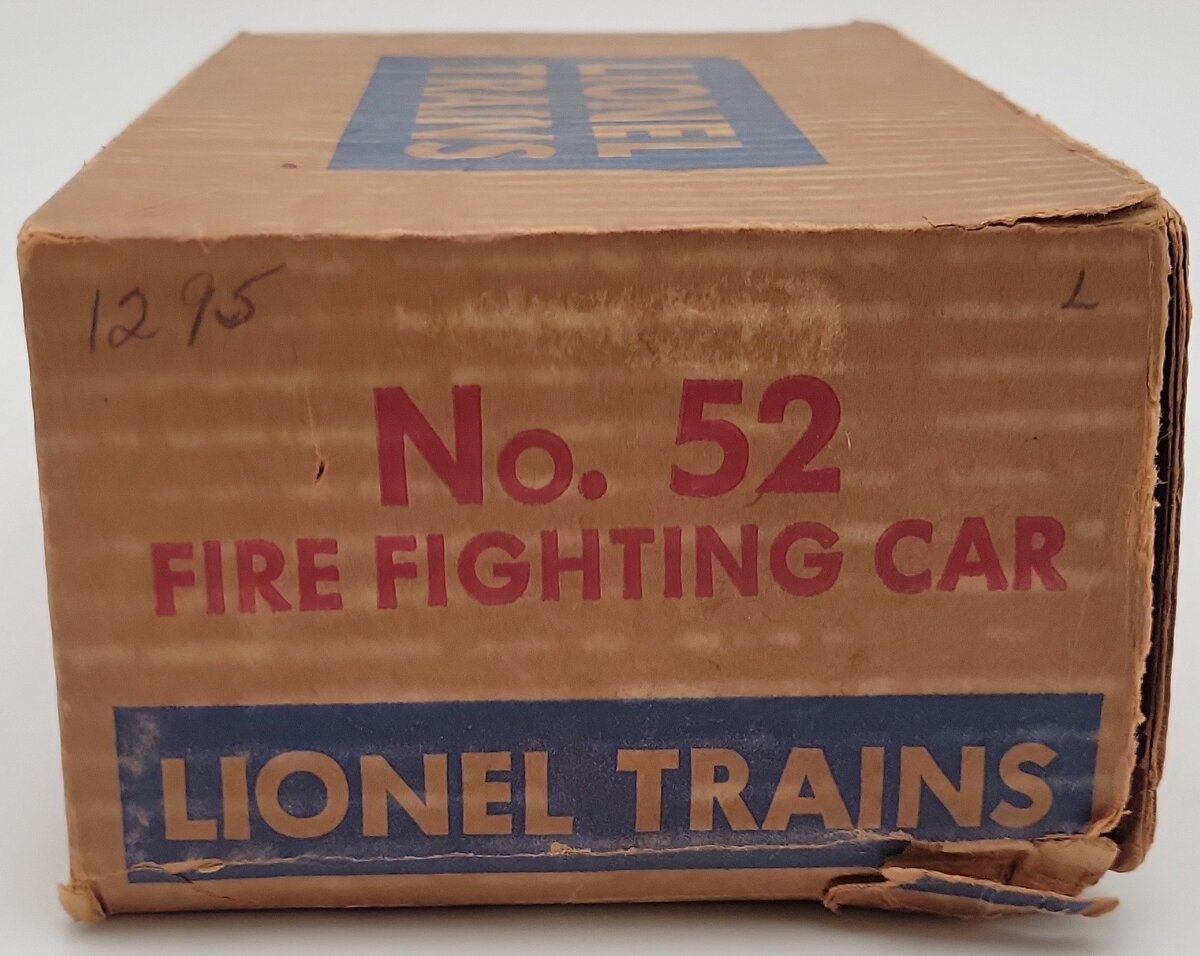 Lionel 52 Vintage O Motorized Fire Car VG/Box