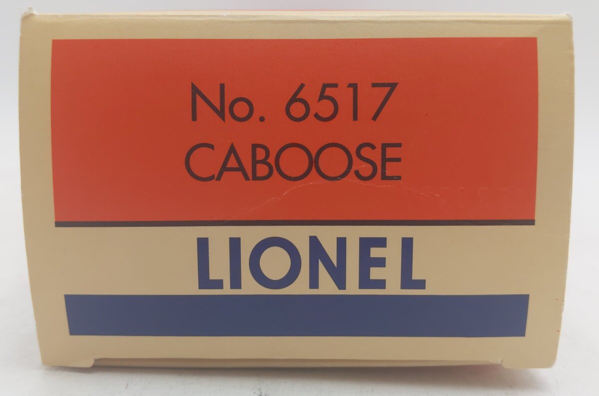 Lionel 6517 O-Gauge Lionel Lines Illuminated Underscored Bay Window Caboose EX/Box