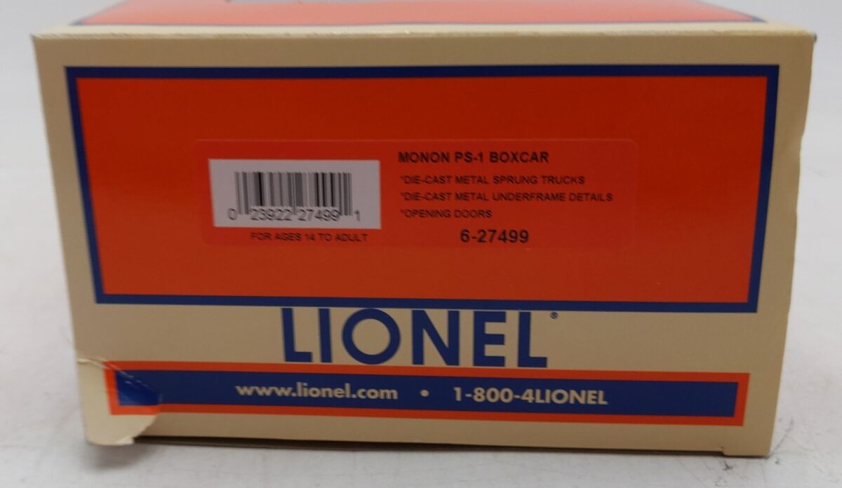 Lionel 6-27499 O Gauge Monon PS-1 Boxcar #916 LN/Box