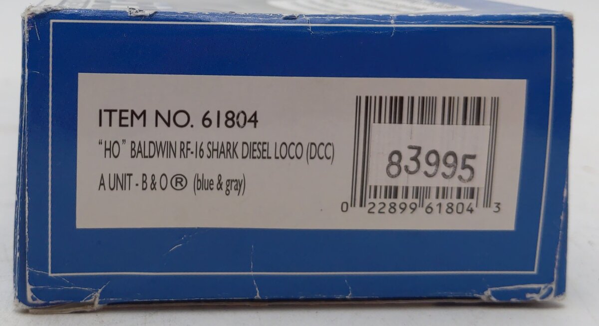 Bachmann 61804 HO Baltimore & Ohio RF16A Sharknose Diesel Locomotive w/ DCC