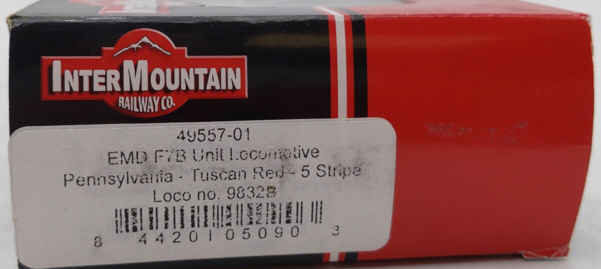 InterMountain 49557 Pennsylvania F7B Ph1 Pwr wo/Sound PRR B Unit #9834 EX/Box