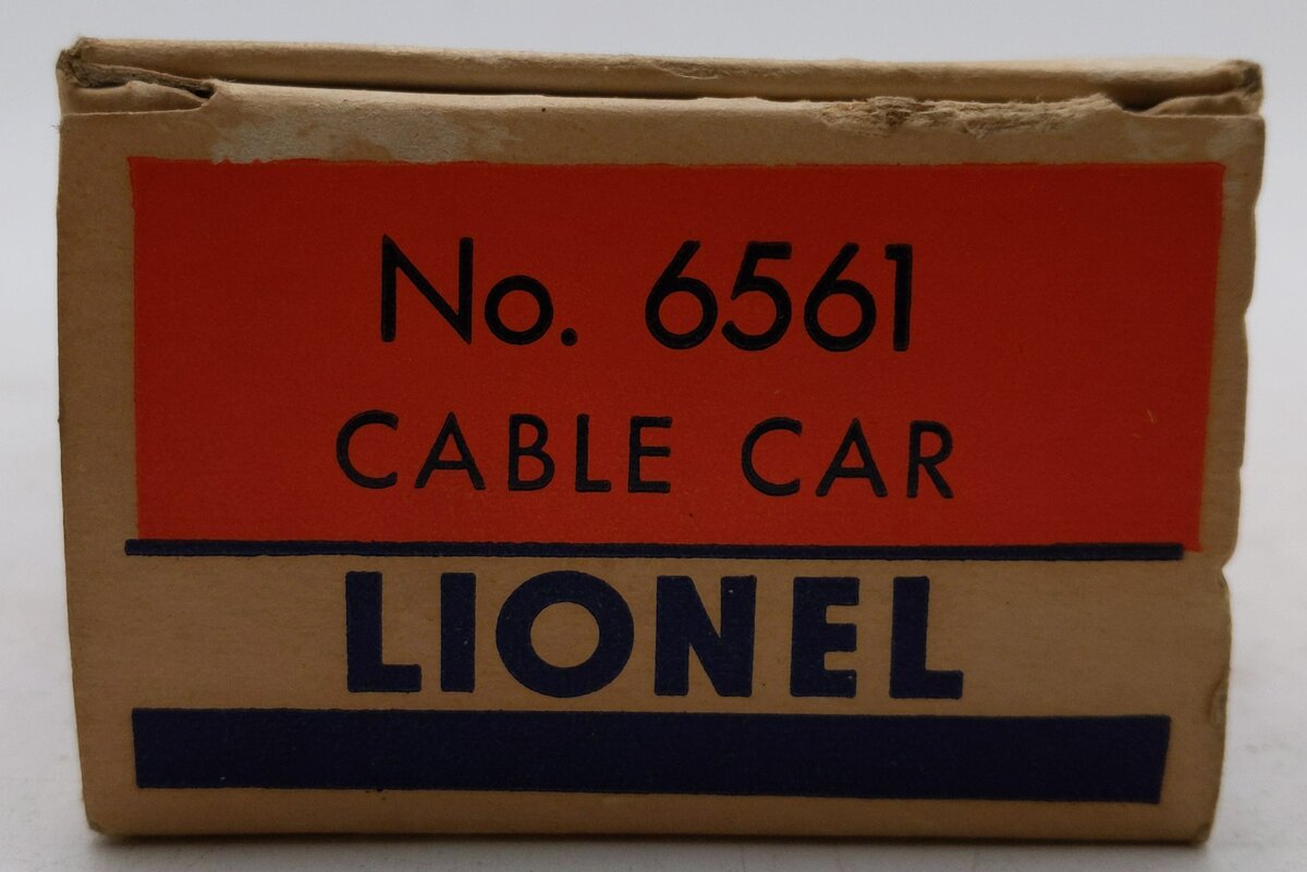 Lionel 6561 VIntage O Depressed Center Flat w/ Gray Cable Reels VG/Box
