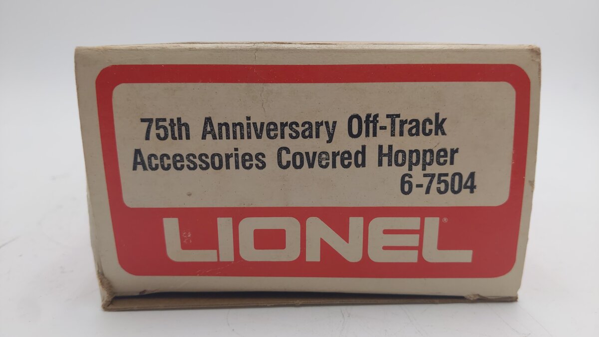 Lionel 6-7504 O Gauge 75th Anniversary Off-Track Accessories Covered Hopper EX/Box