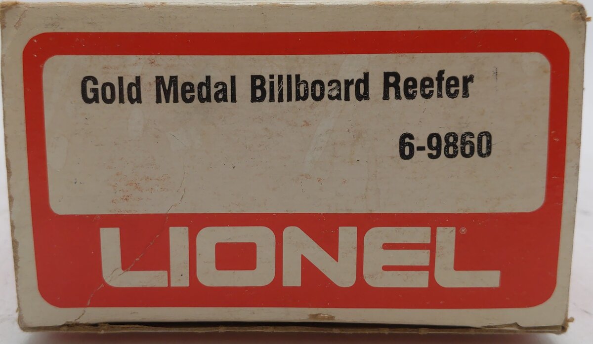 Lionel 6-9860 O Gauge Gold Medal Flour Billboard Reefer Car EX/Box