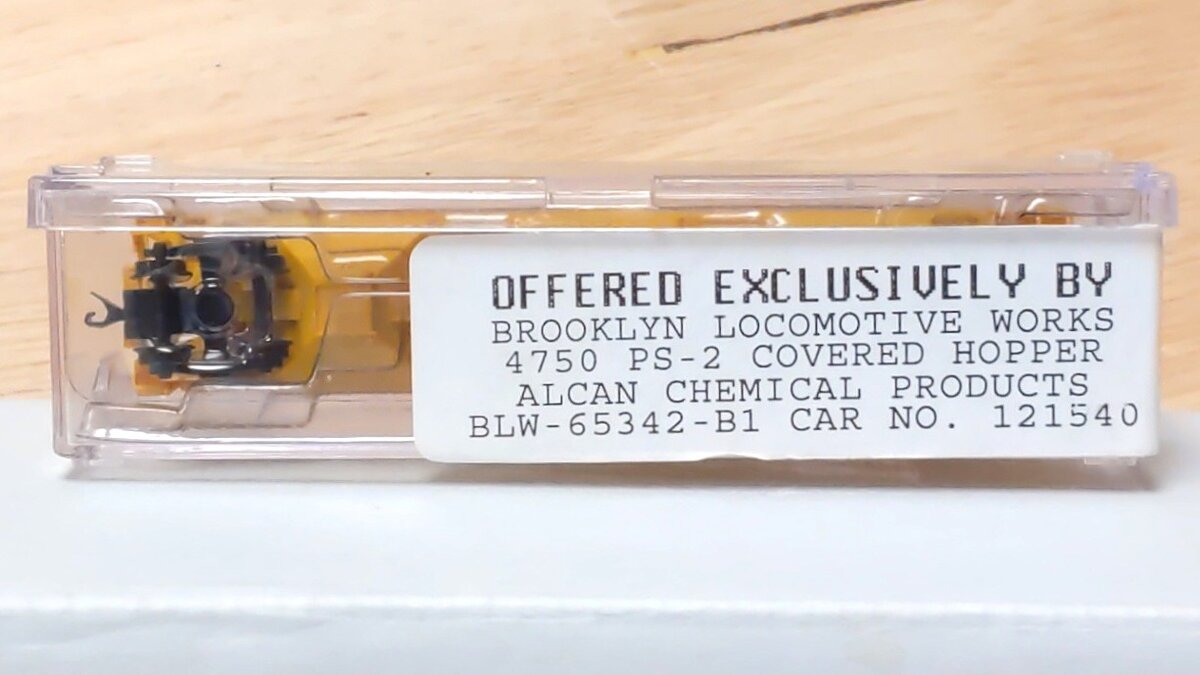 BLW 65342-B1 N Scale Alcan Chemical Products Procor UNPX Covered Hopper #121540 NIB